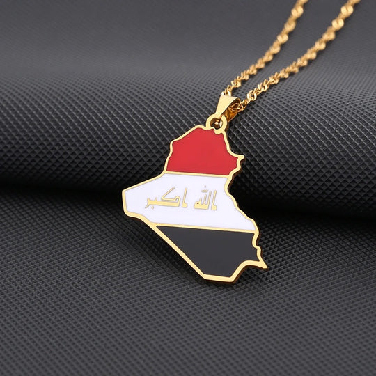 Iraq Flag Necklace