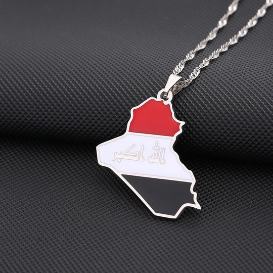 Iraq Flag Necklace